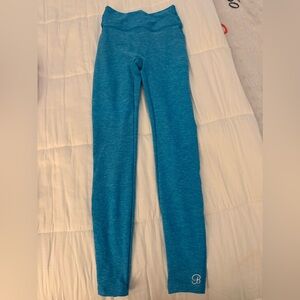 Bombshell sportwear CURVES leggings with booty scrunch turquoise size medium